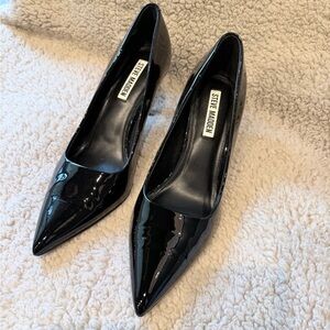Steve Madden Glossy Black Heels